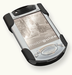 Elektronischer Stadtführer auf einem PDA